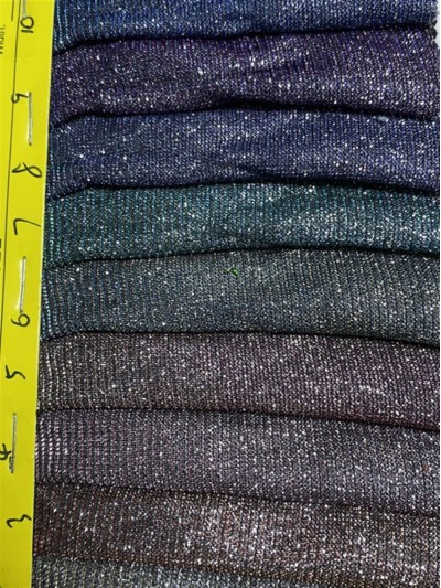 GZ-KD  亮銀針織布  閃光布 側面照